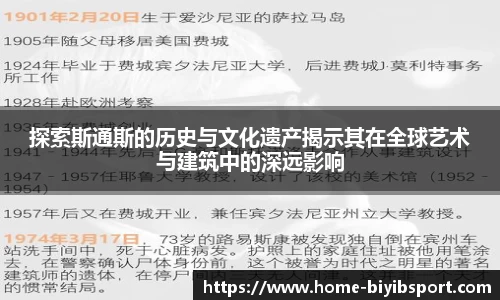 探索斯通斯的历史与文化遗产揭示其在全球艺术与建筑中的深远影响